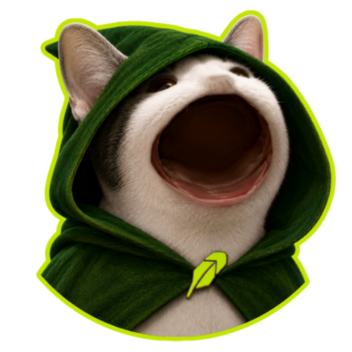 Popcat in Hood logo